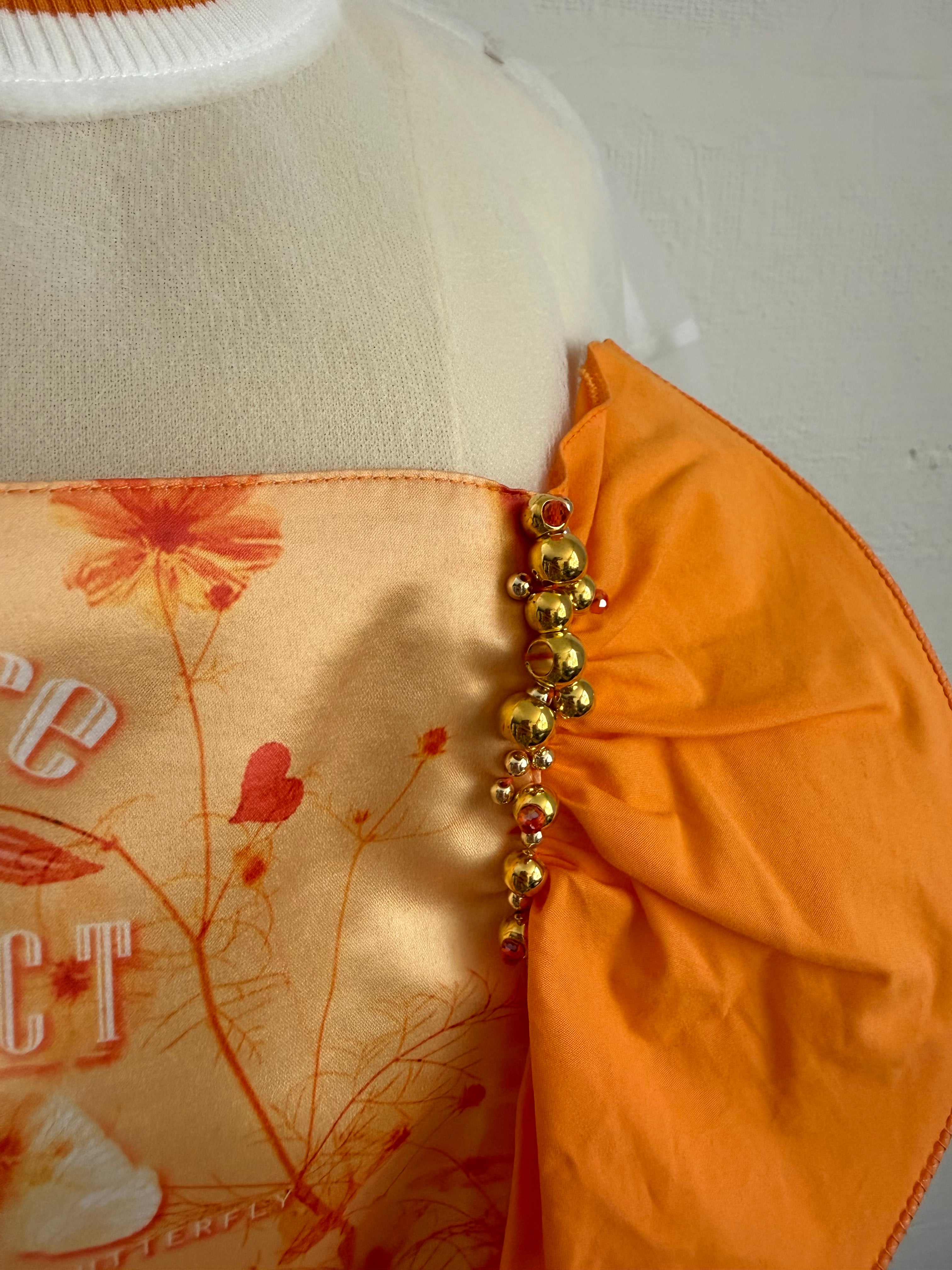 Sunset Bloom Organza Top