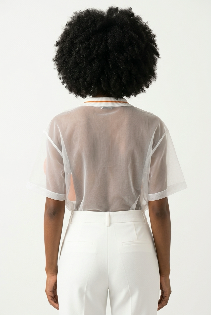 Sunset Bloom Organza Top