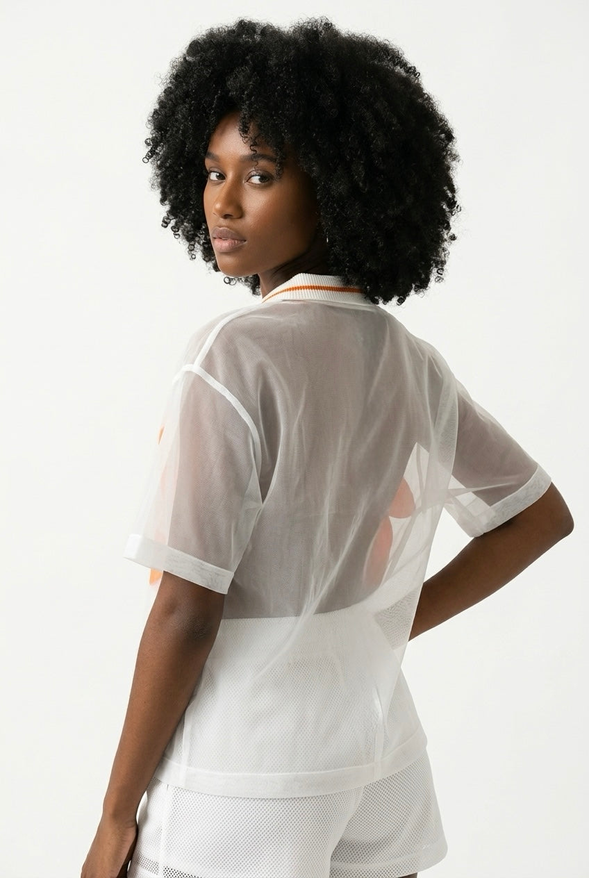 Sunset Bloom Organza Top