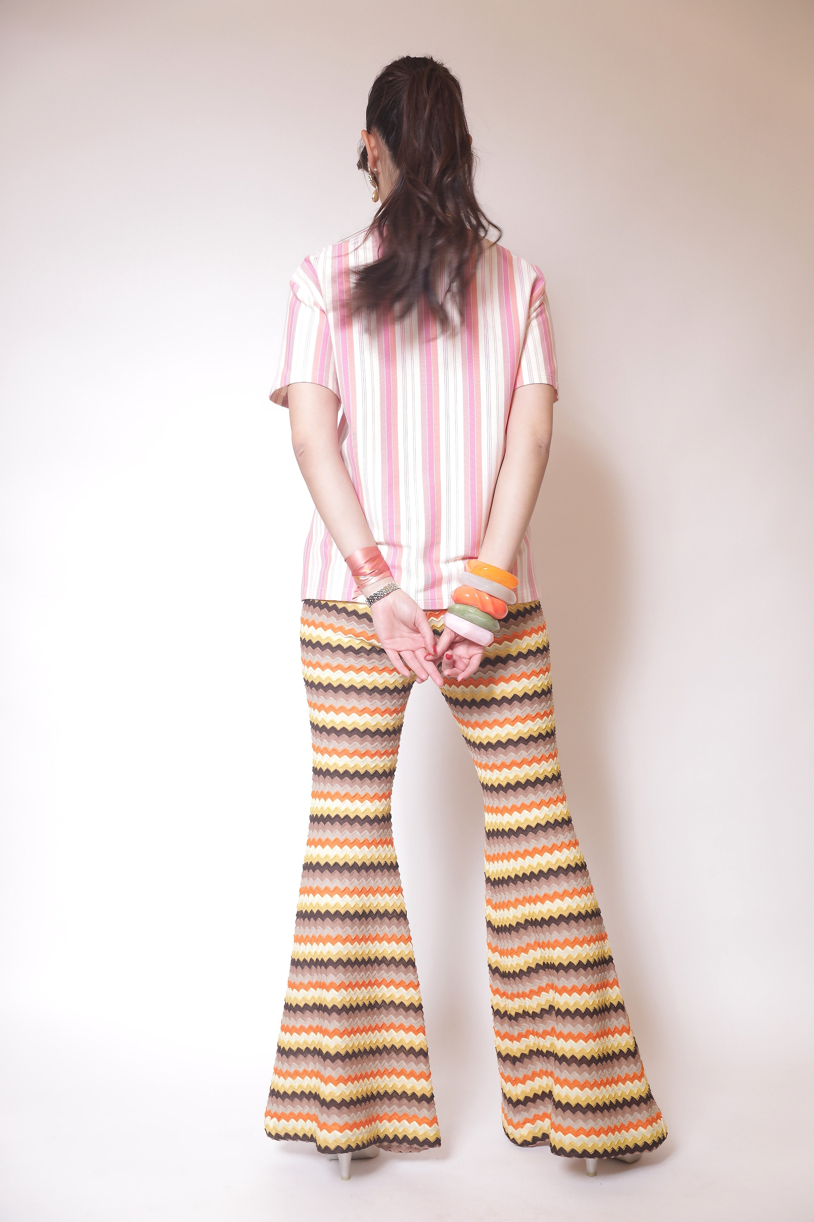 Desert Sunset Zigzag Knit Pants