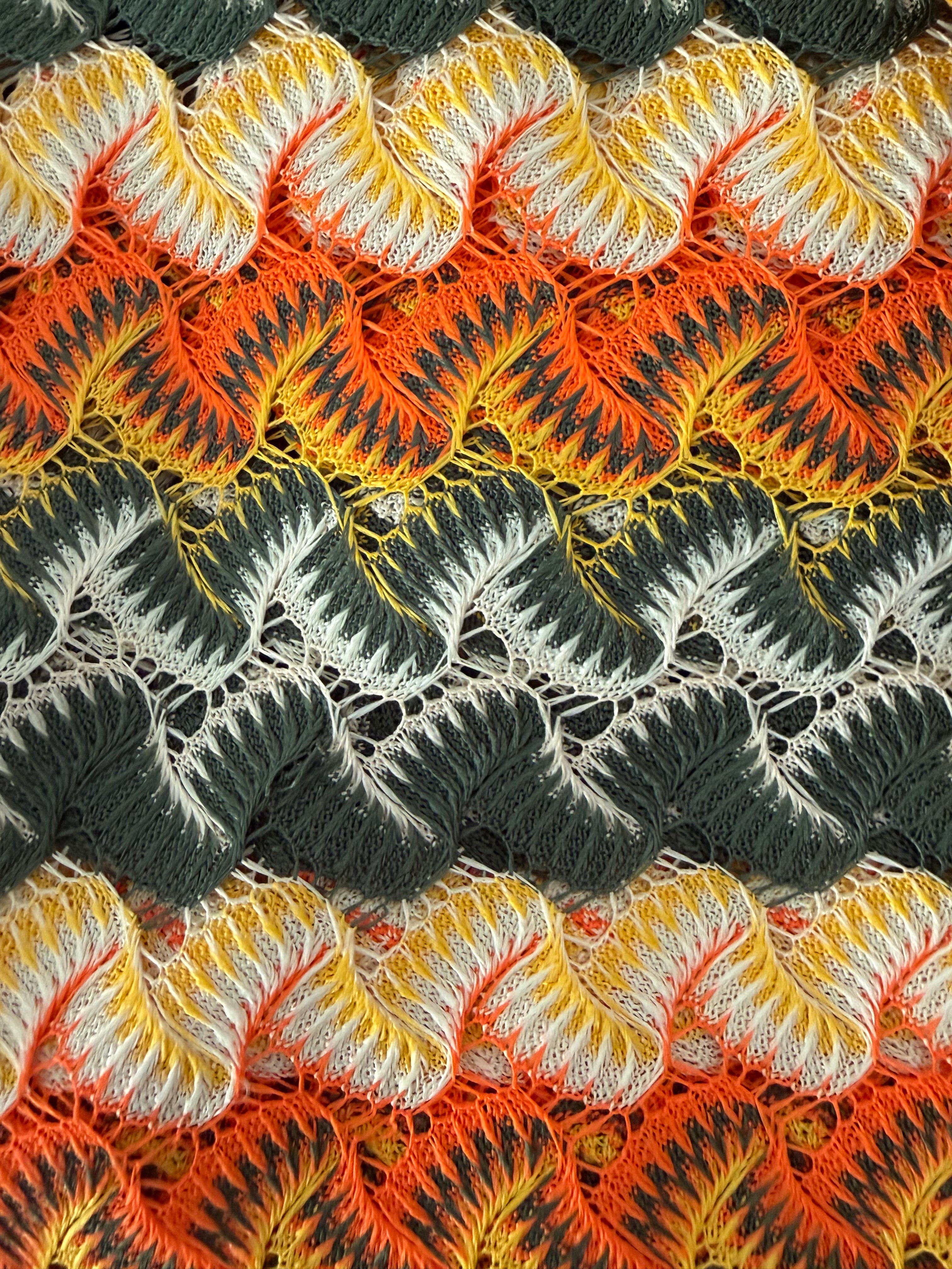 Autumn Feather Knit Pants