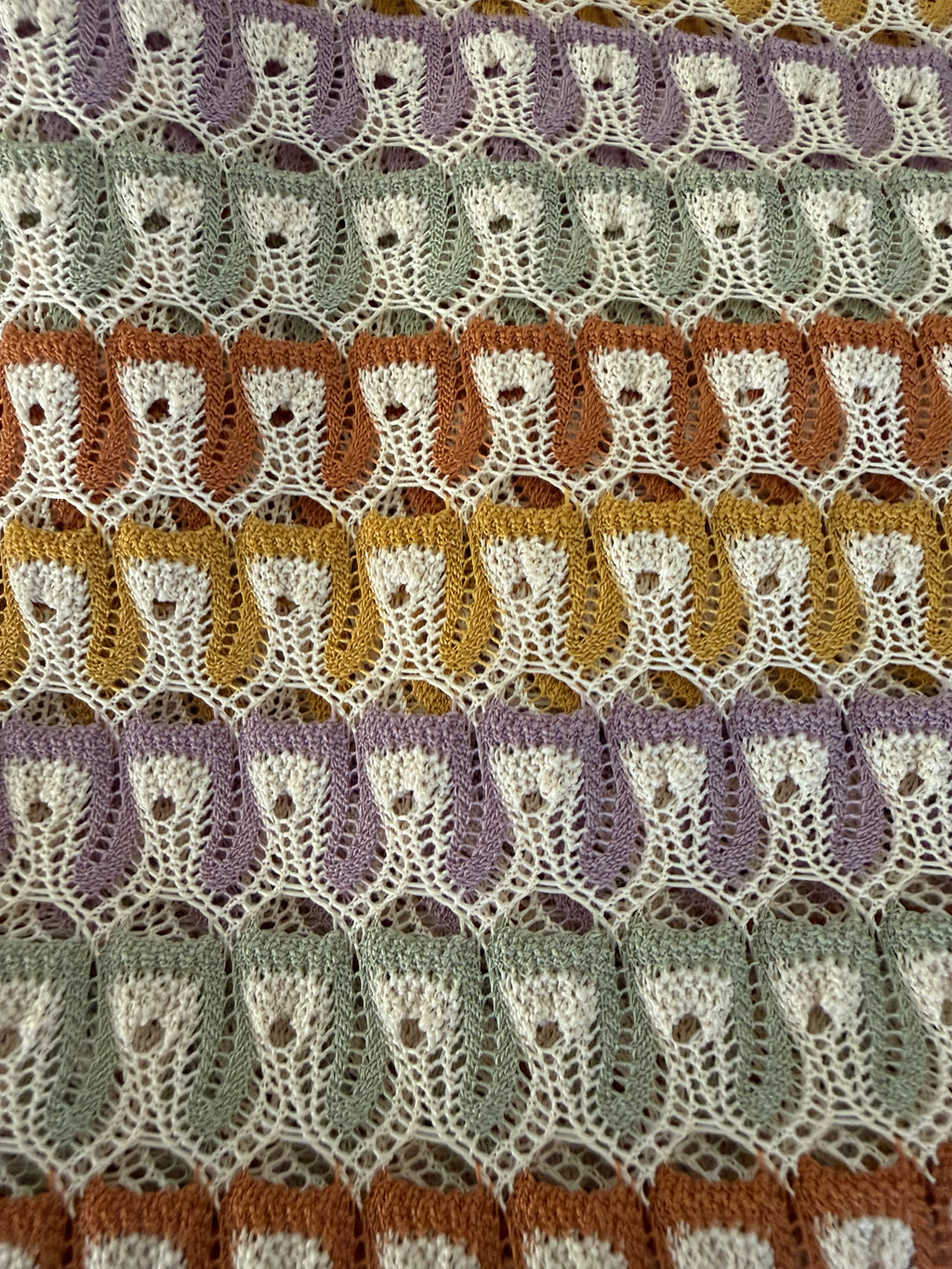 Pastel Mosaic Knit Pants